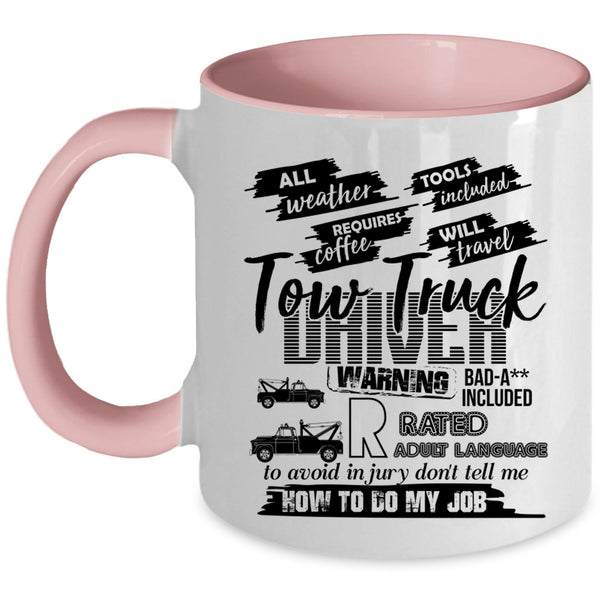 Cool Tow Trucker Driver Coffee Mug, Tow Truck Driver Accent Mug