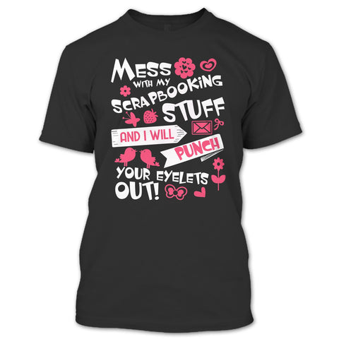 A black t-shirt with the shopify logo