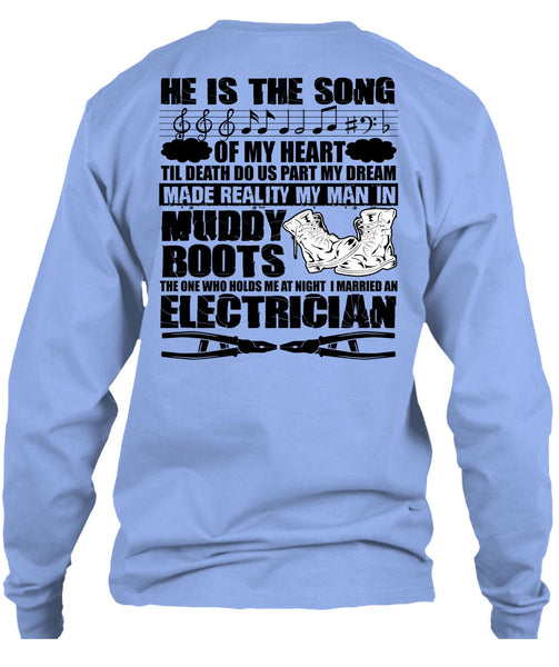 I Married An Electrician T Shirt, I Love Electrician T Shirt