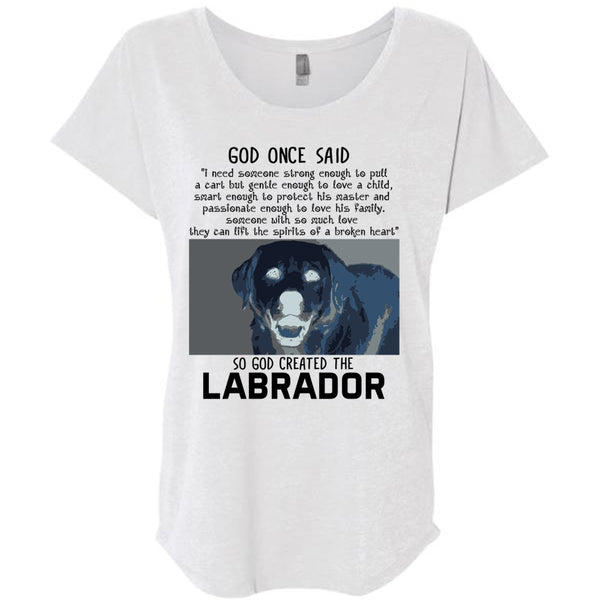 God Created The Labrador T Shirt, I Love Dog T Shirt, Favorite T Shirt
