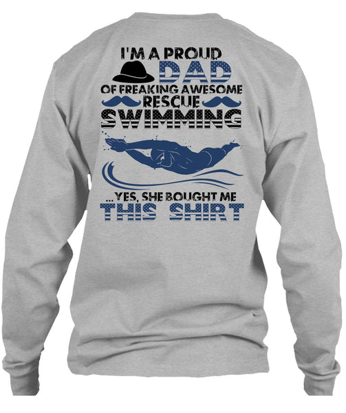 I'm A Proud Dad T Shirt, Rescue Swimming T Shirt
