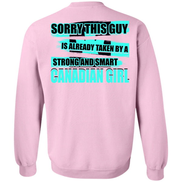 I Love Lady T Shirt, Strong And Smart Canadian Girl Sweatshirt