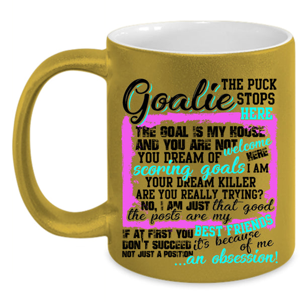 My Best Friends Coffee Mug, Goalie Accent Mug