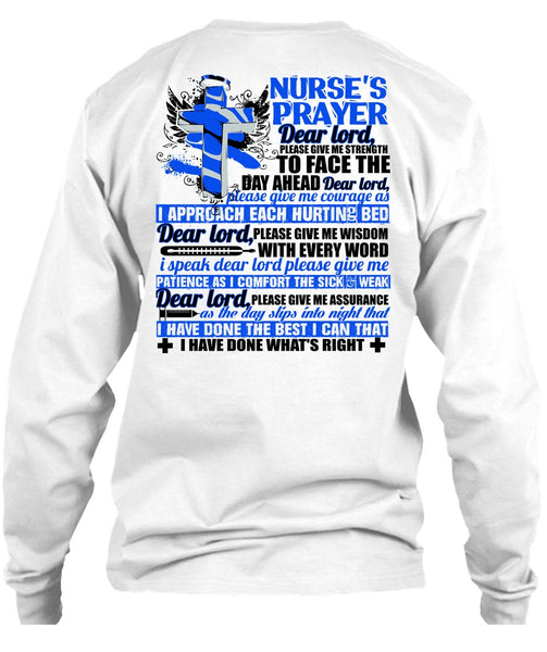 Nurse's Prayer T Shirt, I Love Nursing T Shirt