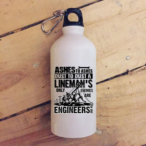 Cool Lineman 20 oz Stainless Steel Bottle,Best Gift For Linemans Outdoor Sports Water Bottle