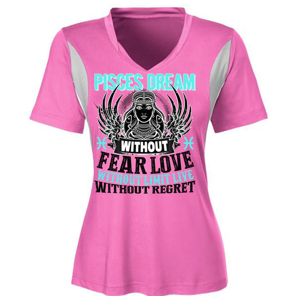 Pisces Dream Without Fear Love T Shirt, I Love Pisces T Shirt, Awesome T-Shirts