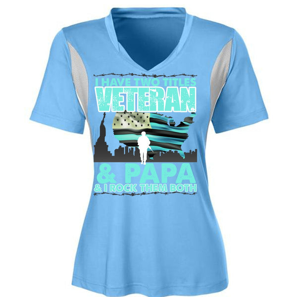 I Have Two Titles Veteran And Papa T Shirt, I Love Papa T Shirt, Awesome T-Shirts