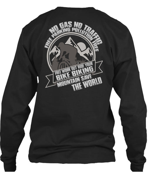 Ride Your Bike Biking T Shirt, Mountain Save The World T Shirt