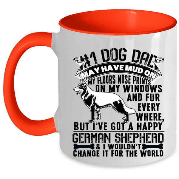 I've Got A Happy German Shepherd Coffee Mug, Dog Dad Accent Mug