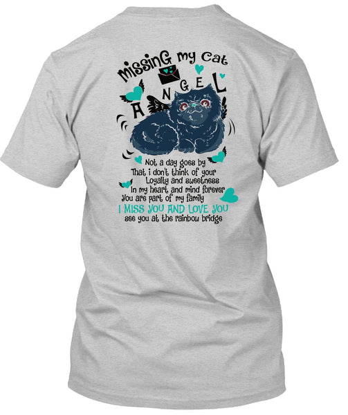 Missing My Cat Angel T Shirt, I Love My Cat T Shirt