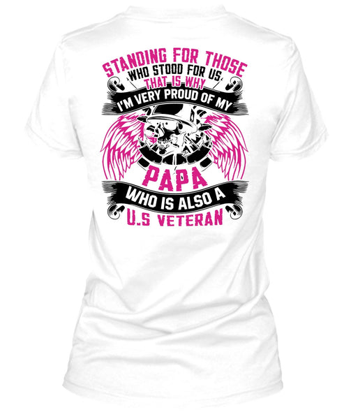 I'm Very Proud Of My Papa T Shirt, I Love Papa T Shirt