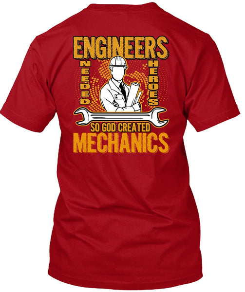 God Created Mechanics T Shirt, I Love Mechanic T Shirt