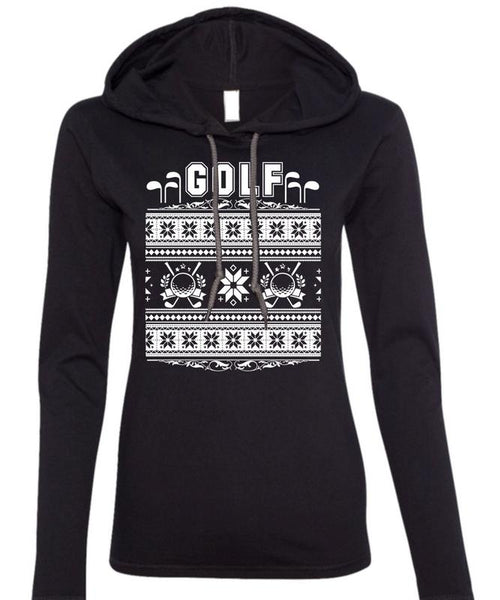 Being A Golf Coach T Shirt, My Favorite T Shirt (Anvil Ladies Ringspun Hooded)