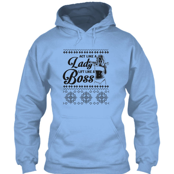 Act Like A Lady T Shirt, Lady Merry Christmas T Shirt