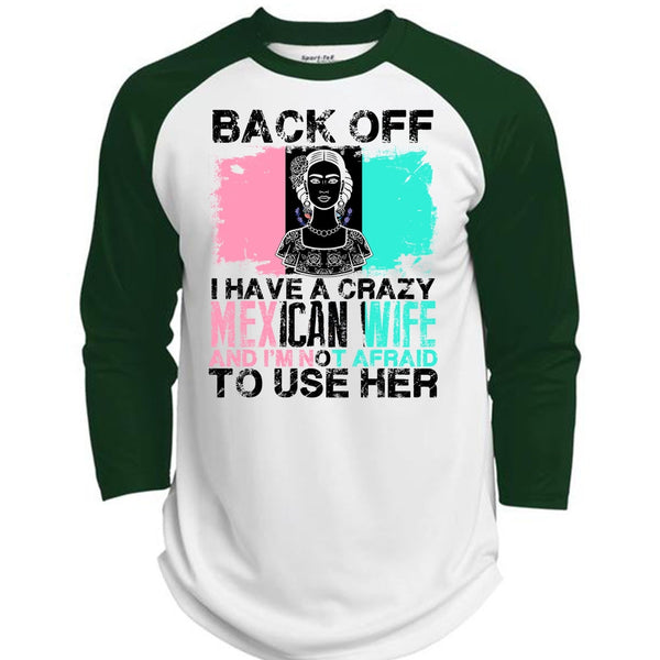 I Have A Crazy Mexican Wife T Shirt, I Love Husband T Shirt, Awesome T-Shirts  (Polyester Game Baseball Jersey)