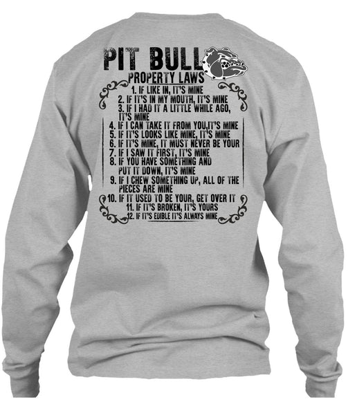 Pit Bull Property Laws T Shirt, I Love Pit Bull T Shirt