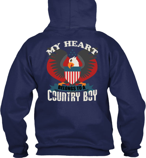 My Heart Belongs To A Country Boy T Shirt, Being A Veteran T Shirt