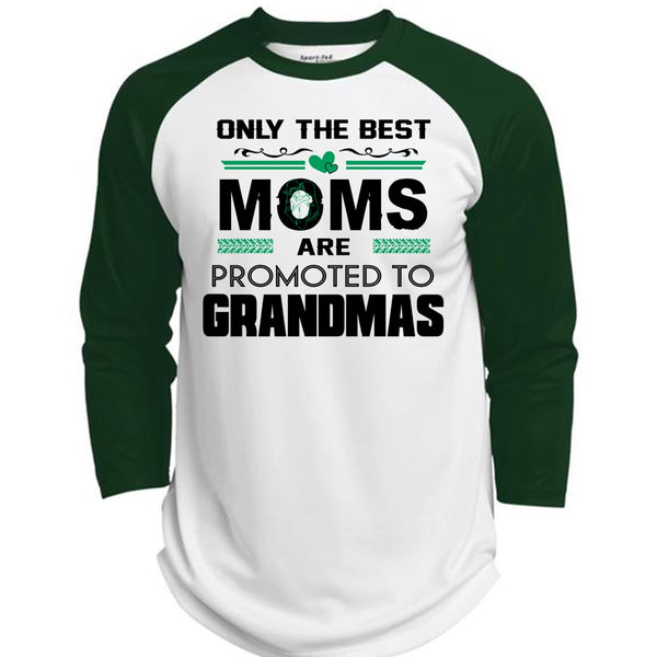 Only The Best Moms Are Promoted To Grandmas T Shirt, Mother's Day T Shirt  (Polyester Game Baseball Jersey)