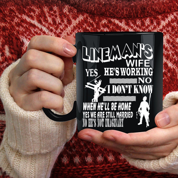 Lineman's Wife Coffee Mug, Beautiful Lineman's Wife Coffee Cup