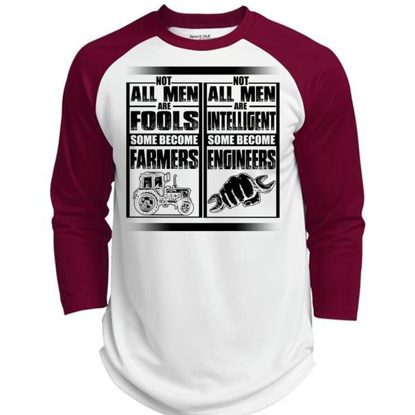 Not All Men Are Fools Some Become Farmers T Shirt, I Love Farmer T Shirt, Awesome T-Shirts  (Polyester Game Baseball Jersey)