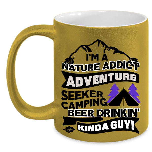 I Love Camping Coffee Mug, I'm A Kinda Guy Accent Mug