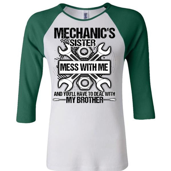 Mechanic's Sister T Shirt, I Love Mechanic T Shirt, Awesome T-Shirts