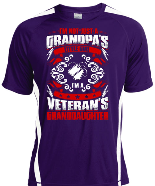 Grandpa's Little Girl T Shirt, I'm A Veteran's Granddaughter T Shirt, Cool Shirt