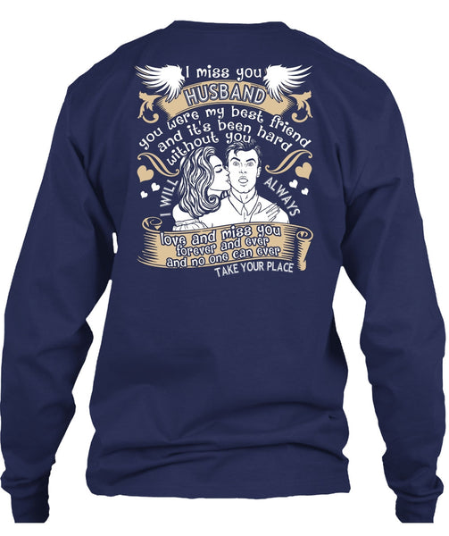 I Miss You Husband T Shirt, Love And Miss You T Shirt