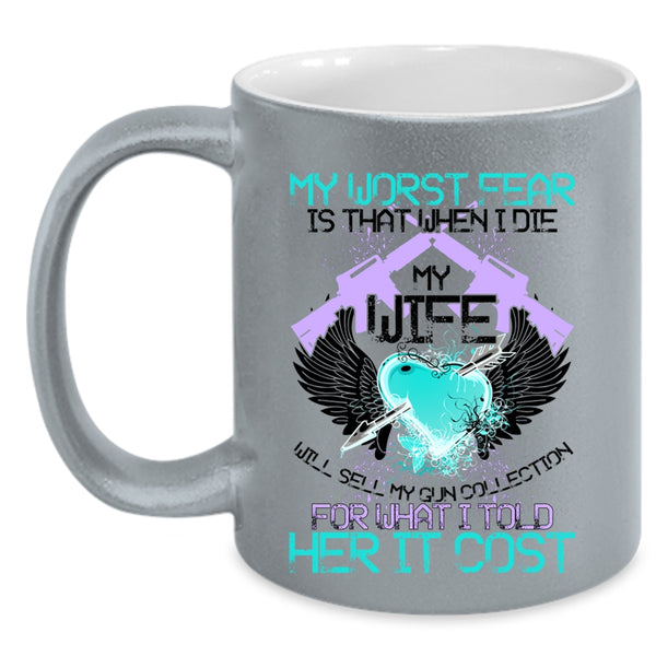 Funny Gift For My Husband Coffee Mug, Funny Gunner Accent Mug