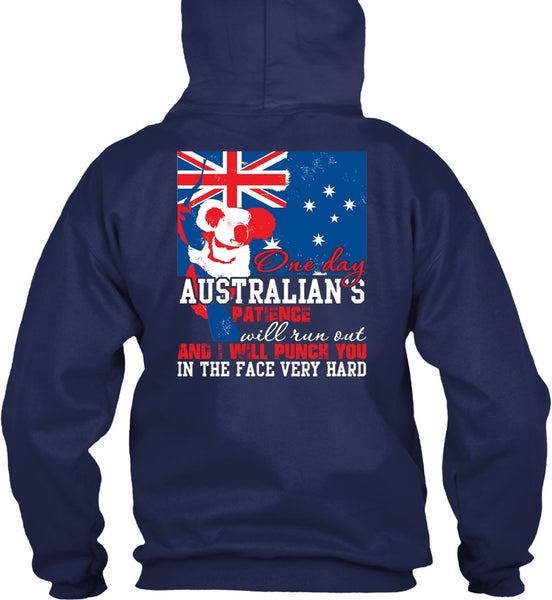 On Day Australian's Patience T Shirt, Being A Veteran T Shirt