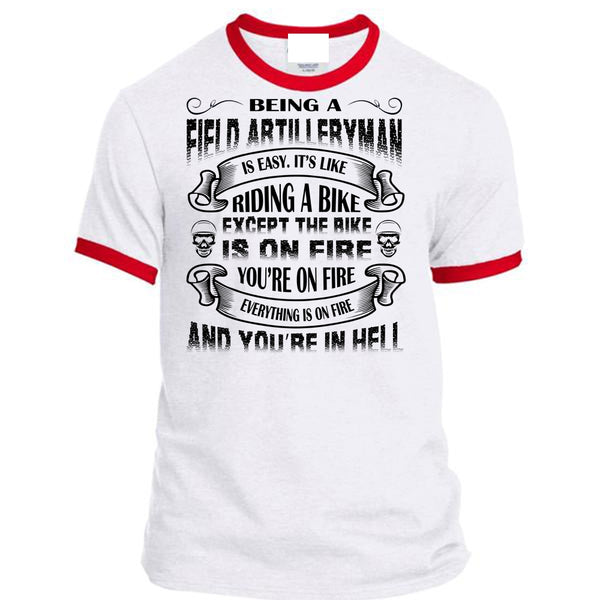 Being A Field Artilleryman Is Easy T Shirt, Diding A Bike T Shirt, Sport T Shirt
