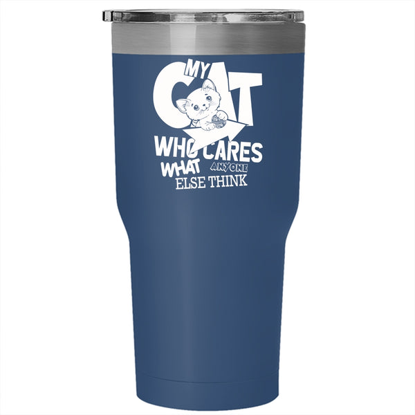 My Cat Like Me Tumbler 30 oz Stainless Steel, Lovely Cats Travel Mug