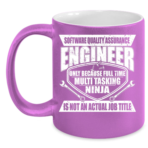 Software Quality Assurance Engineer Coffee Mug, Job Title Coffee Cup