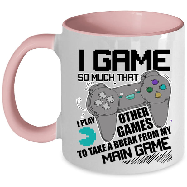 Funny Gift For Gamer Coffee Mug, I Game Accent Mug