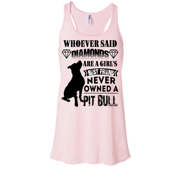 Diamonds Are A Girl's T Shirt, Coolest Pit Bull T Shirt, Awesome t-shirts