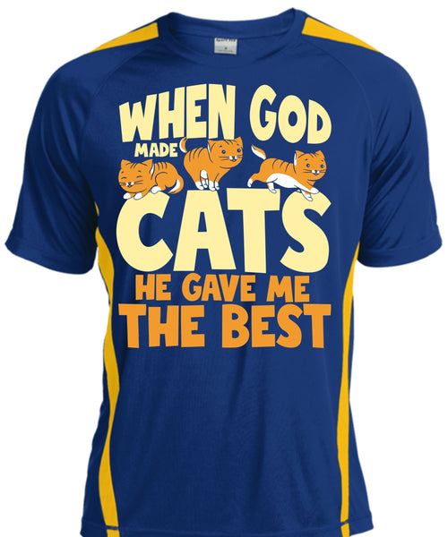 When God Made Cats T Shirt, He Gave Me The Best T Shirt, Cool Shirt