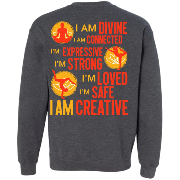 I Am Divine T Shirt, I Love Yoga Sweatshirt