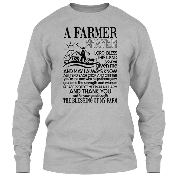 A Farmer Prayer T Shirt, Gift For Farmer Prayer T Shirt