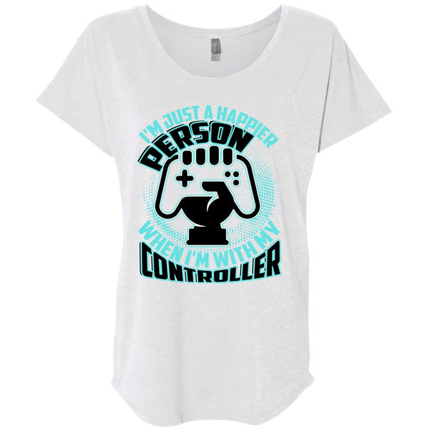 I'm Just A Happier Person T Shirt, I Love Gaming T Shirt, Awesome T-Shirts