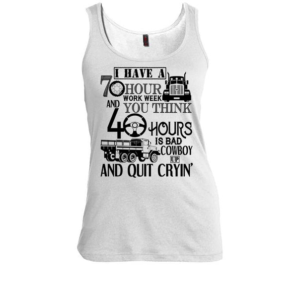 I Have A 10 Hour Work Week T Shirt, I'm A Trucker Tank Top