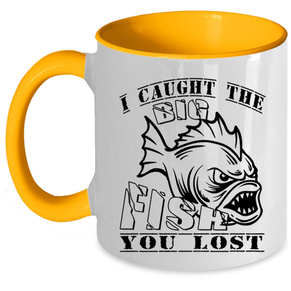 Awesome Fisher Coffee Mug, I Caught The Big Fish Accent Mug