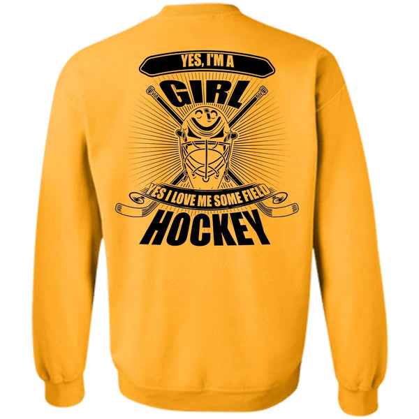 I Love Hockey T Shirt, I'm A Girl Sweatshirt
