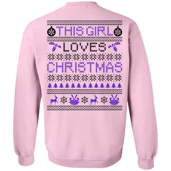 Noel Christmas T Shirt, This Girl Loves Christmas Sweatshirt
