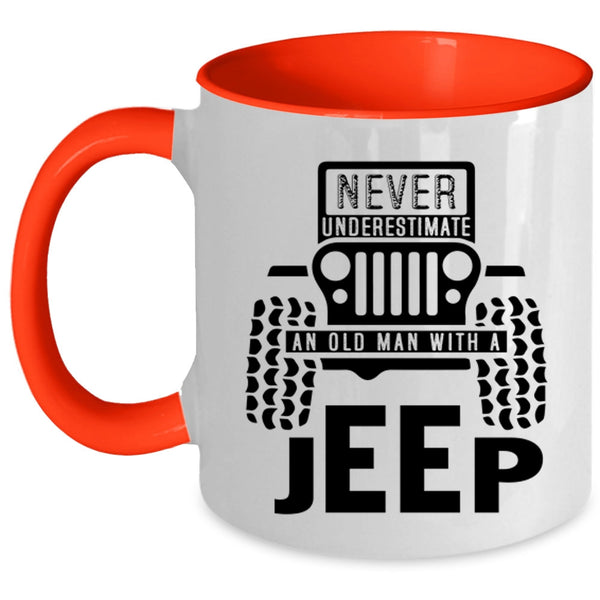 Cool Grandpas Coffee Mug, An Old Man With A Jeep Accent Mug
