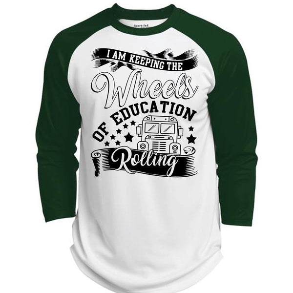 Wheels Of Education Rolling T Shirt, I Love Bus T Shirt, Awesome T-Shirts  (Polyester Game Baseball Jersey)