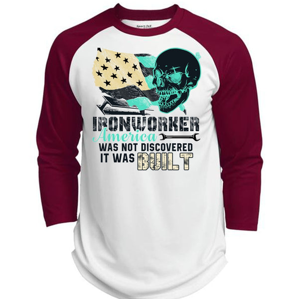 Ironworker America T Shirt, I Love Ironworker T Shirt, Awesome T-Shirts  (Polyester Game Baseball Jersey)