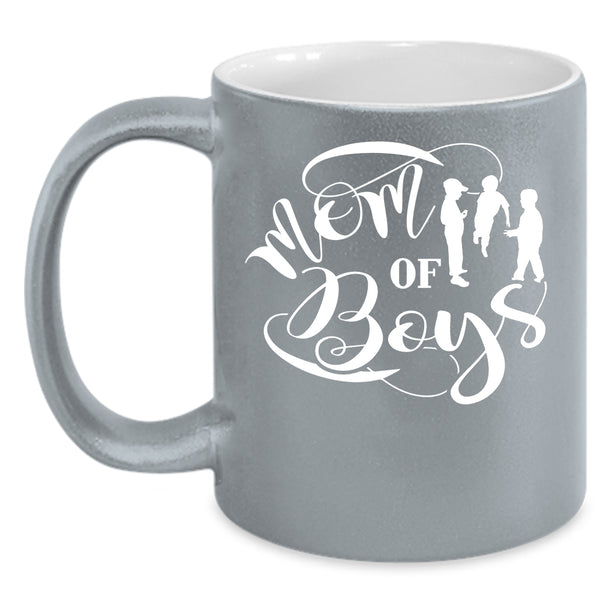 Mom Of Boys Coffee Mug, I Love My Son Coffee Cup
