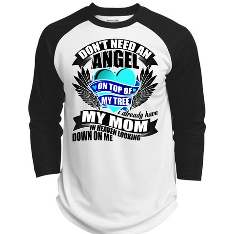 A black t-shirt with the shopify logo