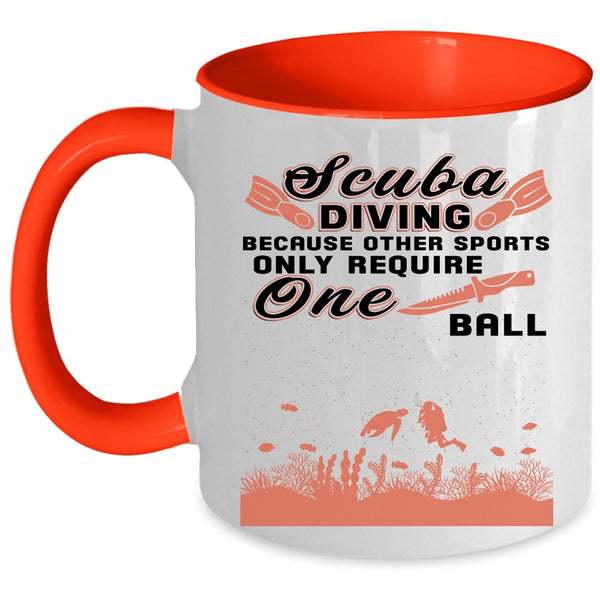 Cute Gift For Scuba Diver Coffee Mug, Scuba Diving Accent Mug