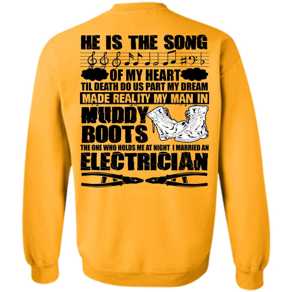 I Love Electrician T Shirt, I Married An Electrician Sweatshirt